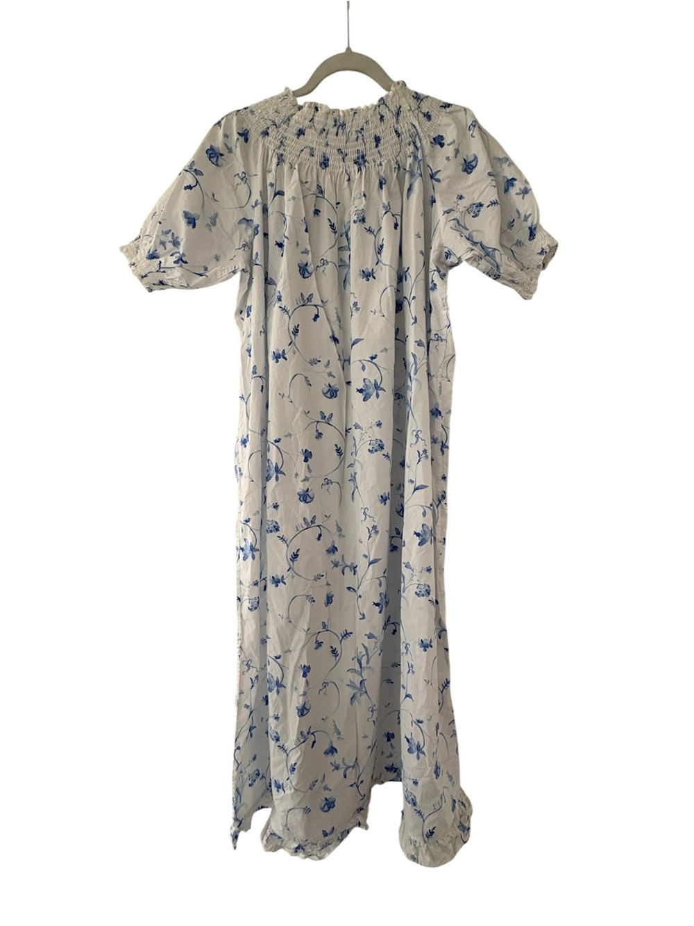 Hill House Caroline Blue Botanical Nap Dress Size Large New - Picture 6 of 8